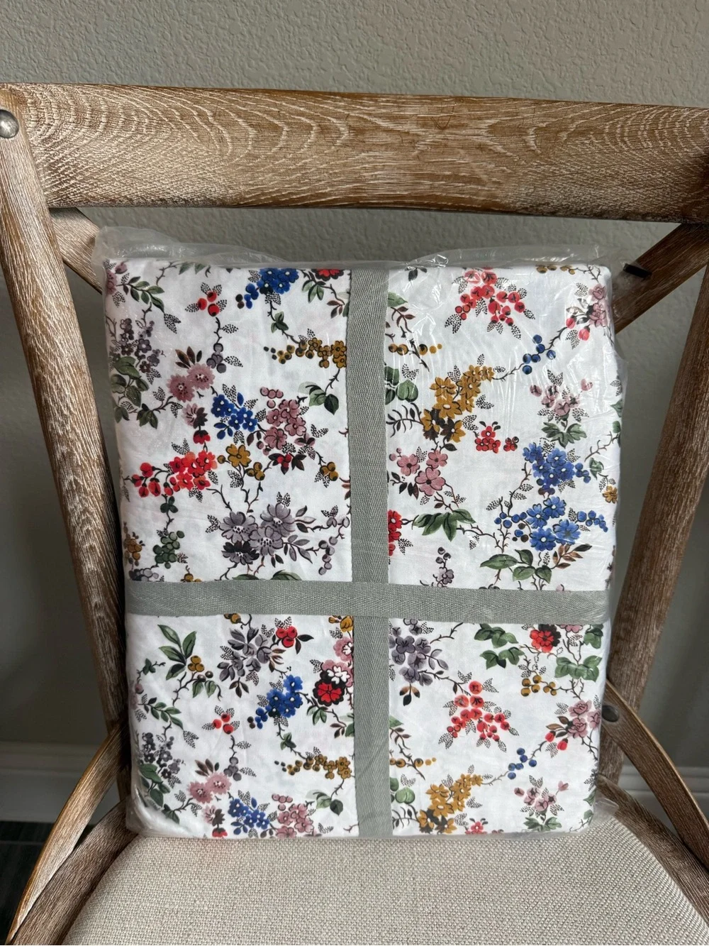 Anthropologie Organic Cotton Sateen Printed Sheet Set Alina
